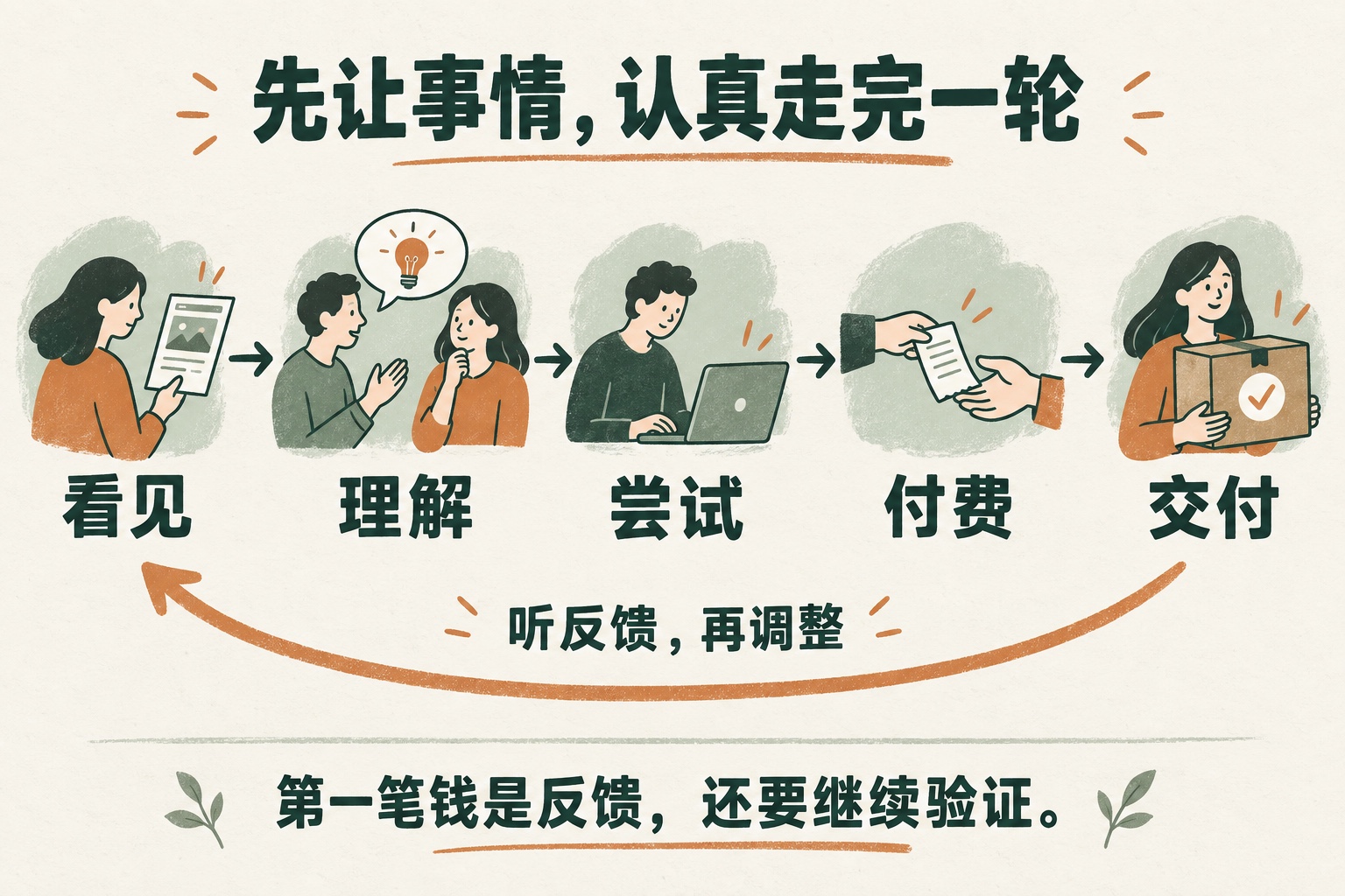 先认真走完一轮