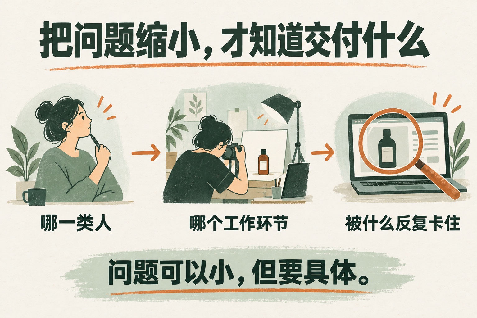 把问题缩小